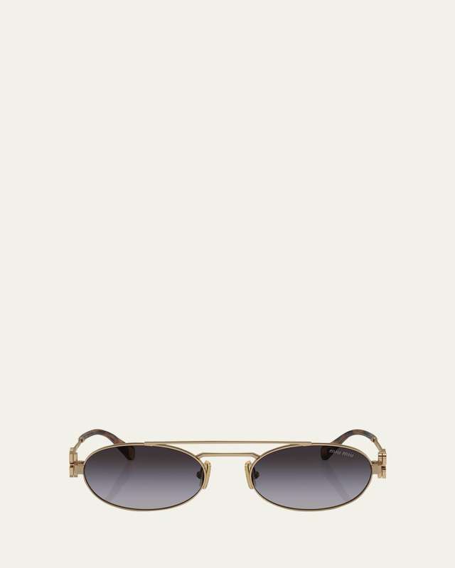Metal Oval Sunglasses